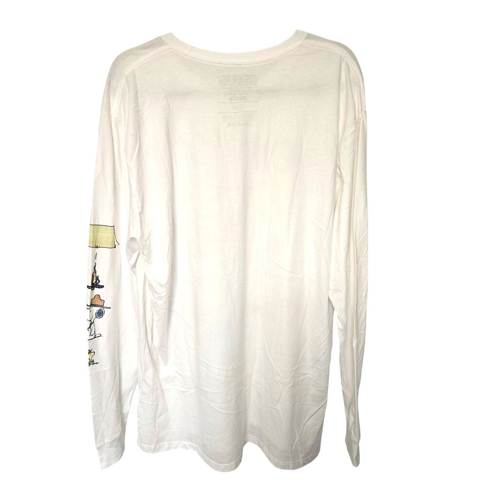 Peanuts Snoopy Camping Long Sleeve Shirt Mens XL Woodstock Graphic NWOT NEW - Picture 5 of 5